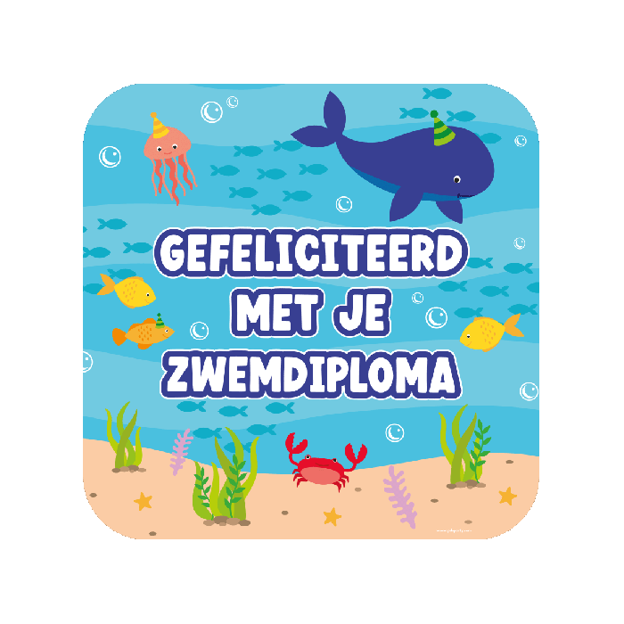 Zwemdiploma Deurbord 50cm