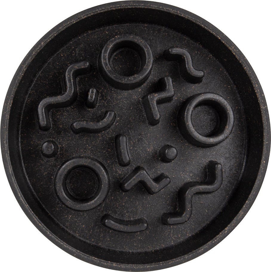 District 70 kattenvoerbak Bamboo antischrok S grijs D 13,5 H 2,6 cm