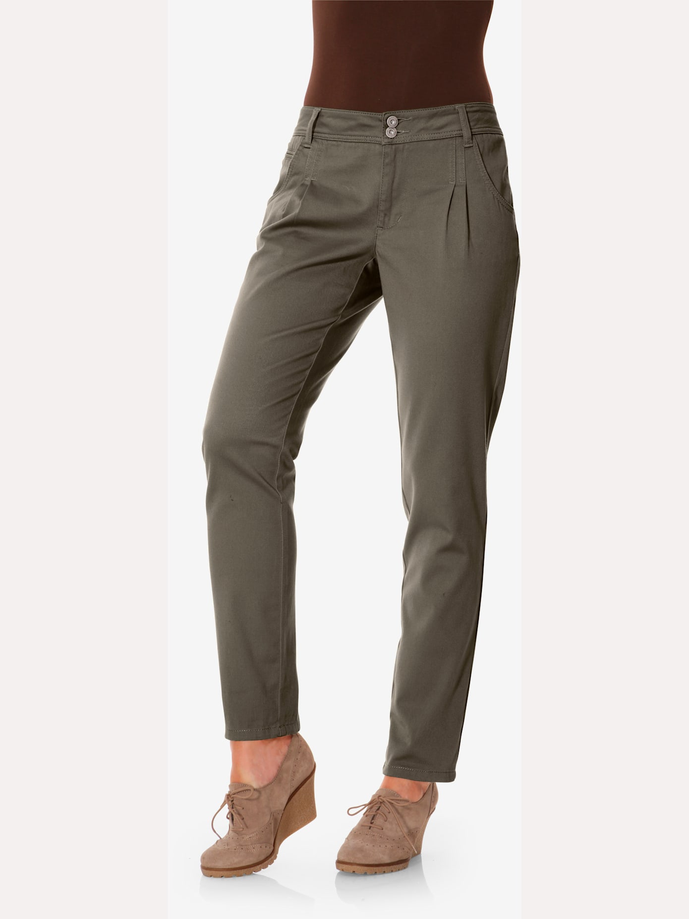 Pantalon chino coupe carotte