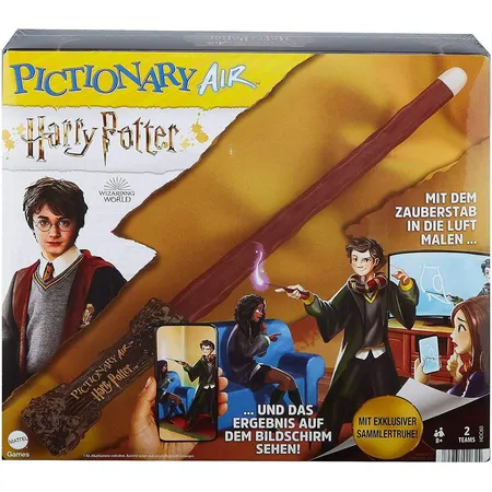 Mattel Games Pictionary Air Harry Potter, Familienspiel, Zeichenspiel