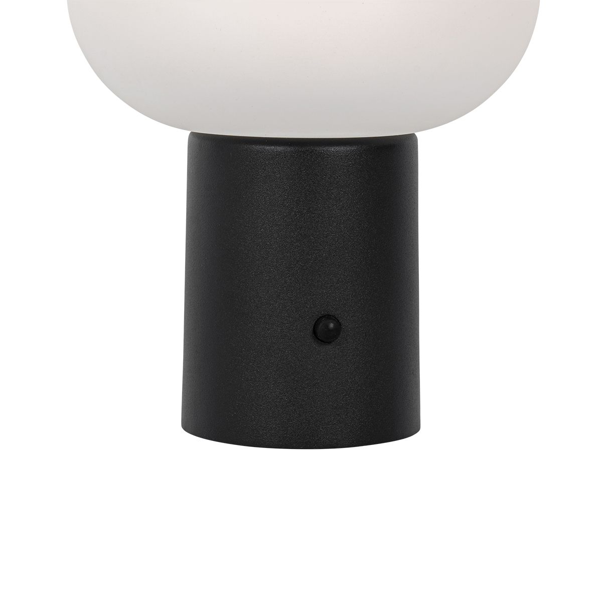 Tafellamp mushroom zwart incl. LED oplaadbaar - Louise