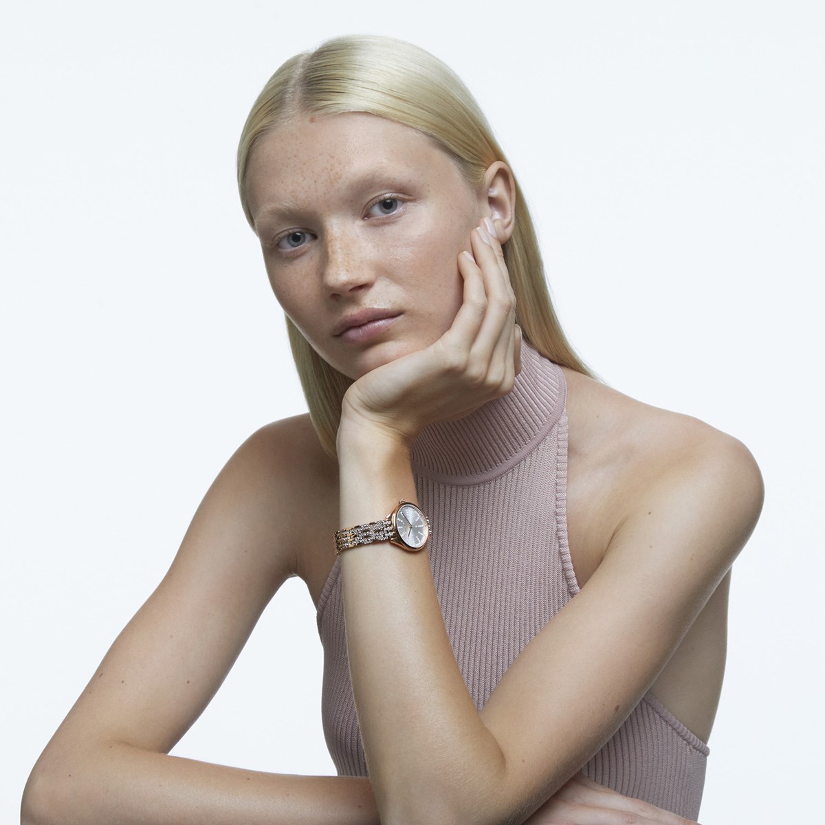 Montre femme Swarovski Attract rosée