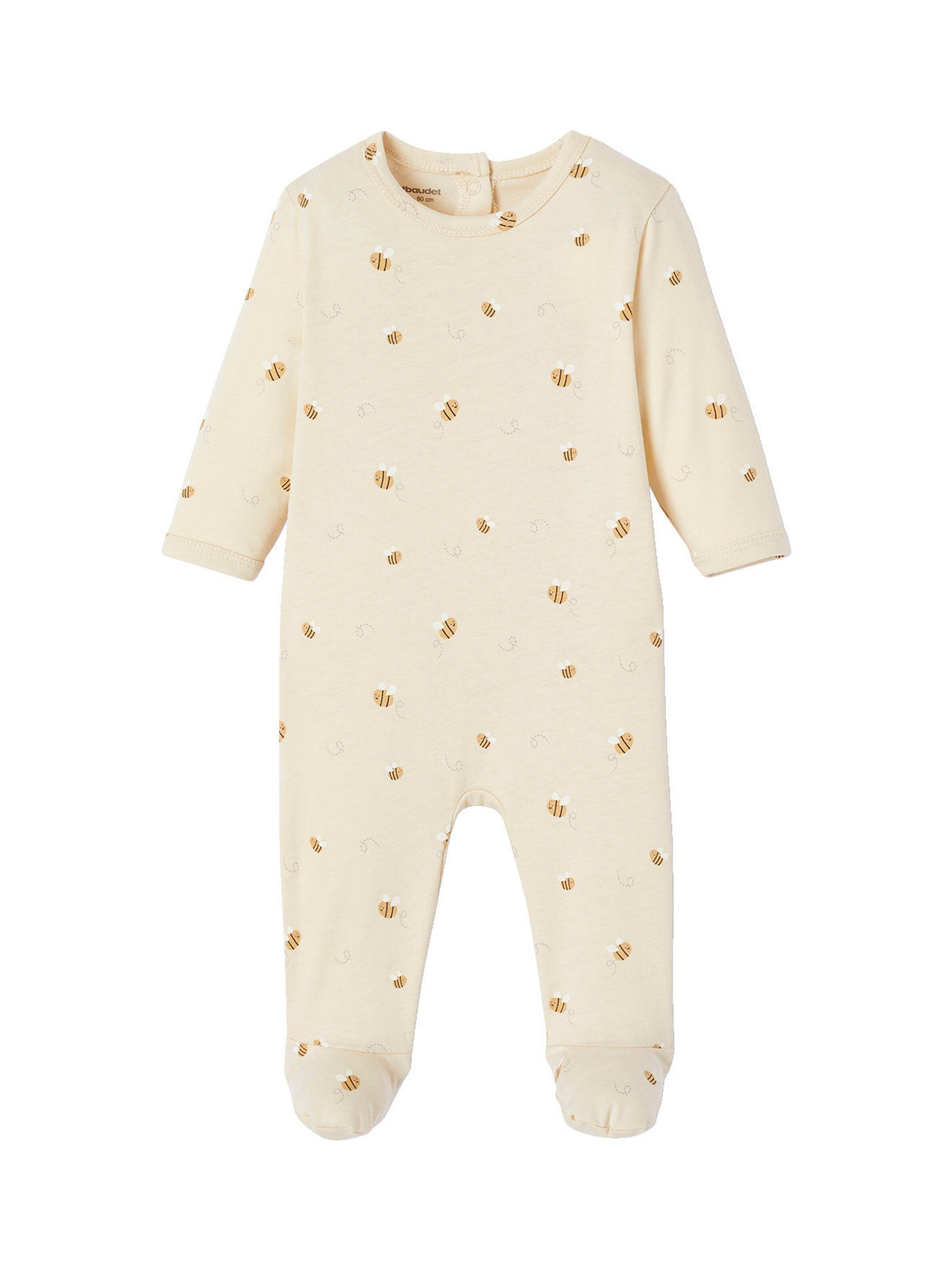 Vertbaudet Bio-Kollektion: 2er-Pack Baby Strampler mit Bienen rosa