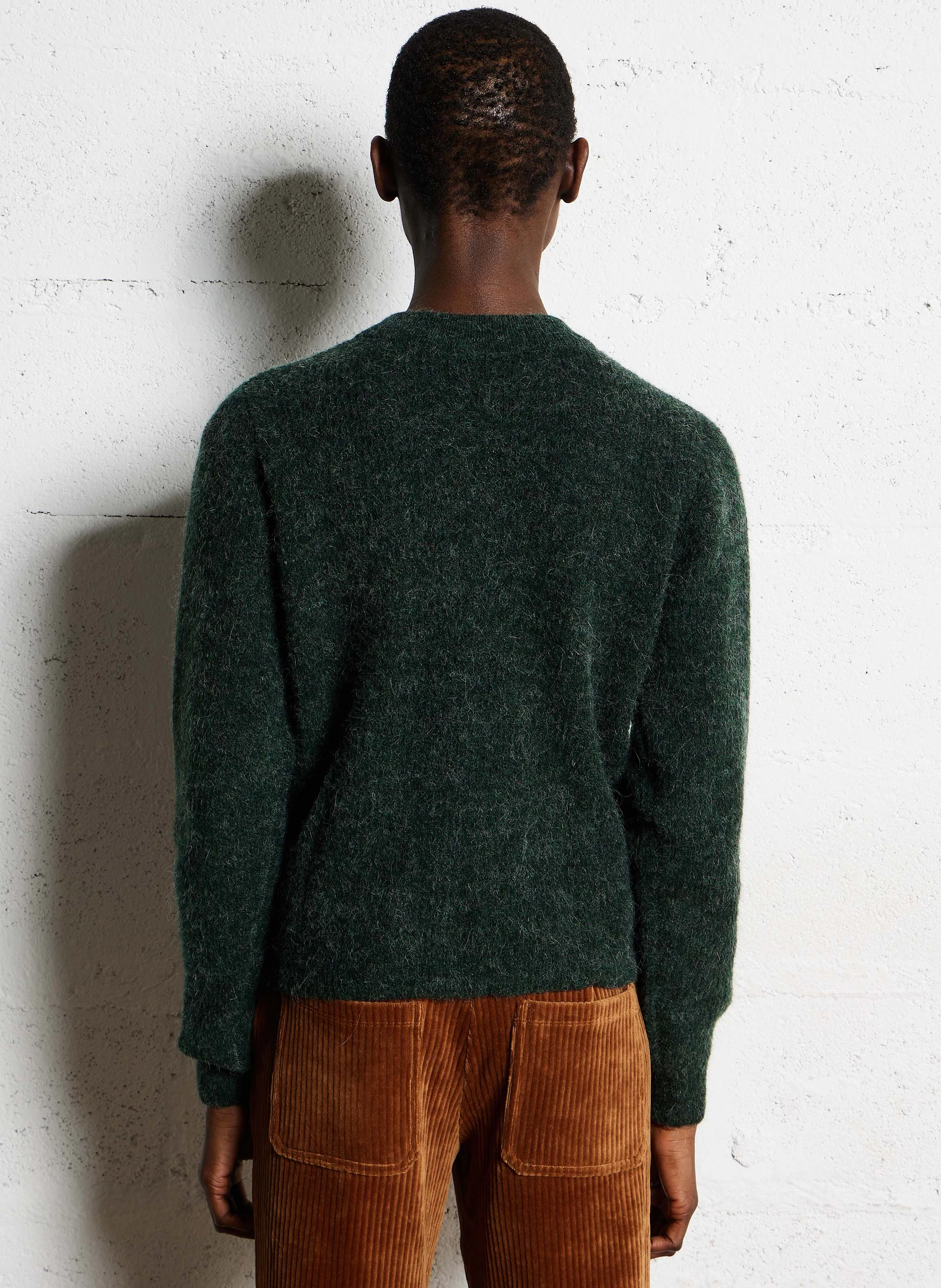 ALVA - Cardigan droit boutonnée | Vert