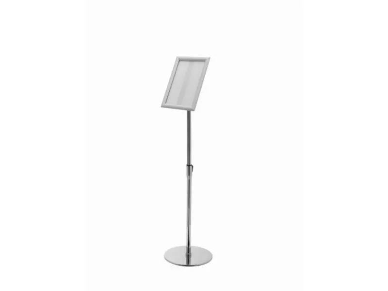 Deflecto SFA4SFS Gulvbrochureholder Sølv 1 stk (B x H x T) 330 x 1210 x 330 mm