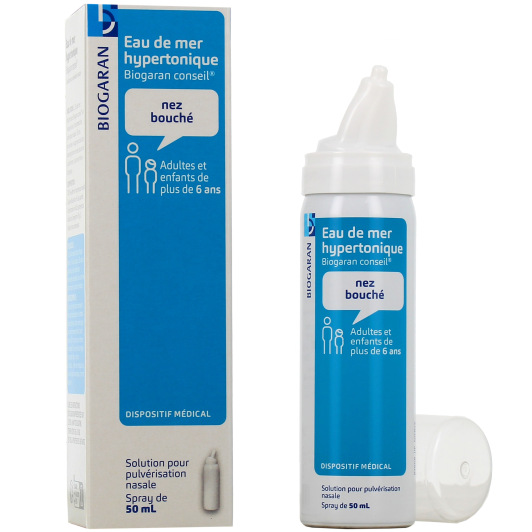 Biogaran Eau de Mer Hypertonique - Nez bouché