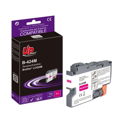 Cartouche compatible Brother LC424 - magenta - Uprint