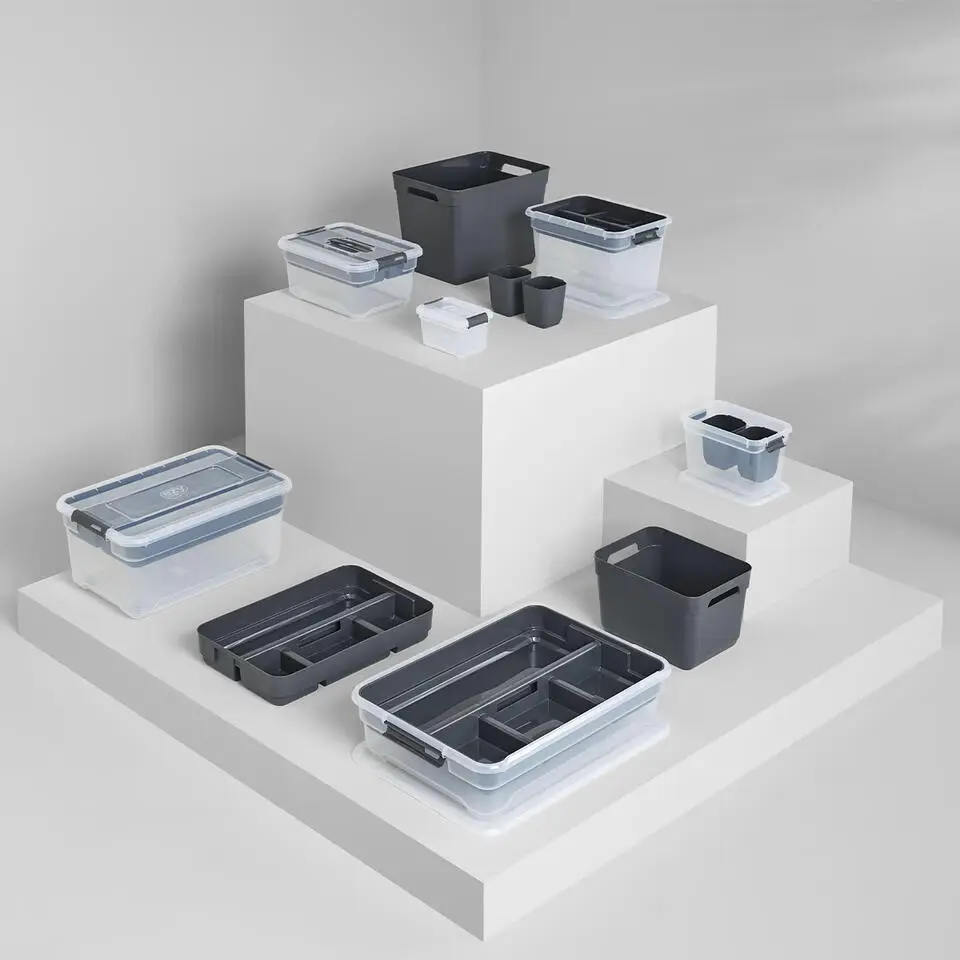 5Five Opbergkist met deksel - Box - 4L - 29x19x12 cm