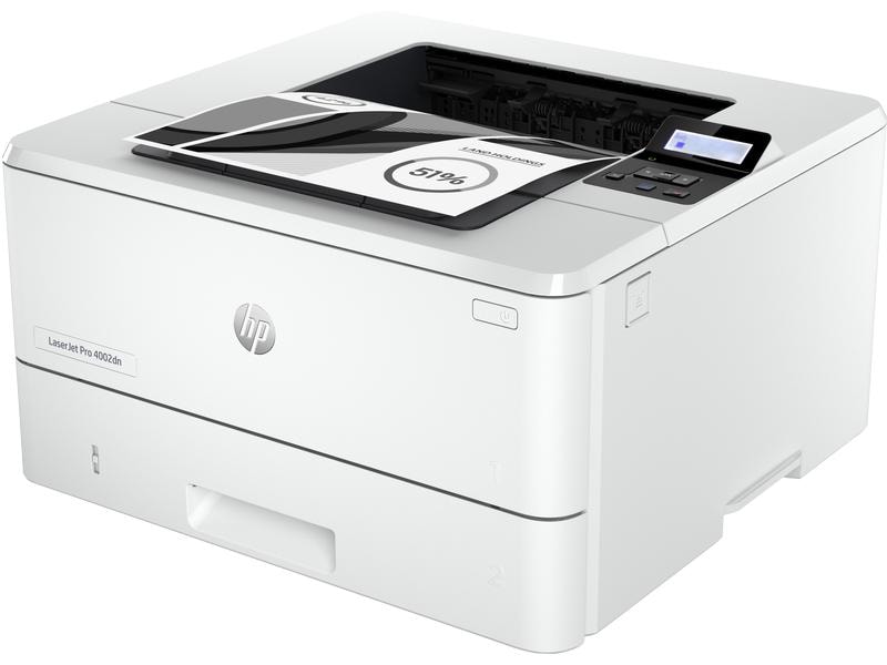 HP Drucker LaserJet Pro 4002dn Laserdrucker mit schneller Aufwärmphase, zwei Papierfächern (Mehrzweckfach   Standardpapierfach) und Netzwerkanschluss
