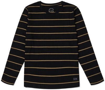 Luca & Lola Abel Langermet T-Shirt 2-pack, Black/Stripes