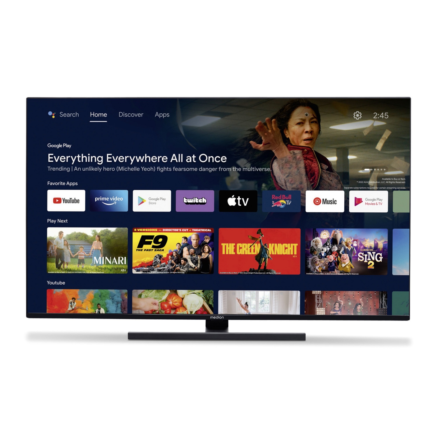 MEDION LIFE X15023 (MD31171) 125,7 cm (50) QLED Android TV™