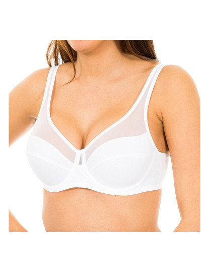 Generous White Underwire Bra for Women