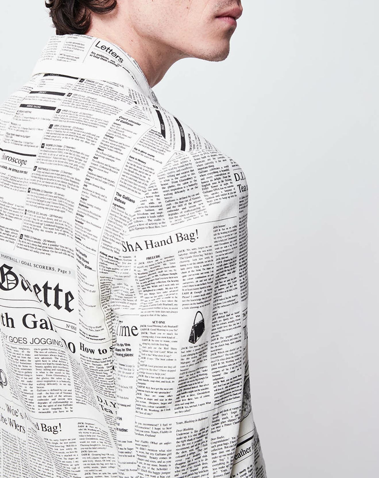 John Galliano Veste en Lin & Soie Ludo blanche