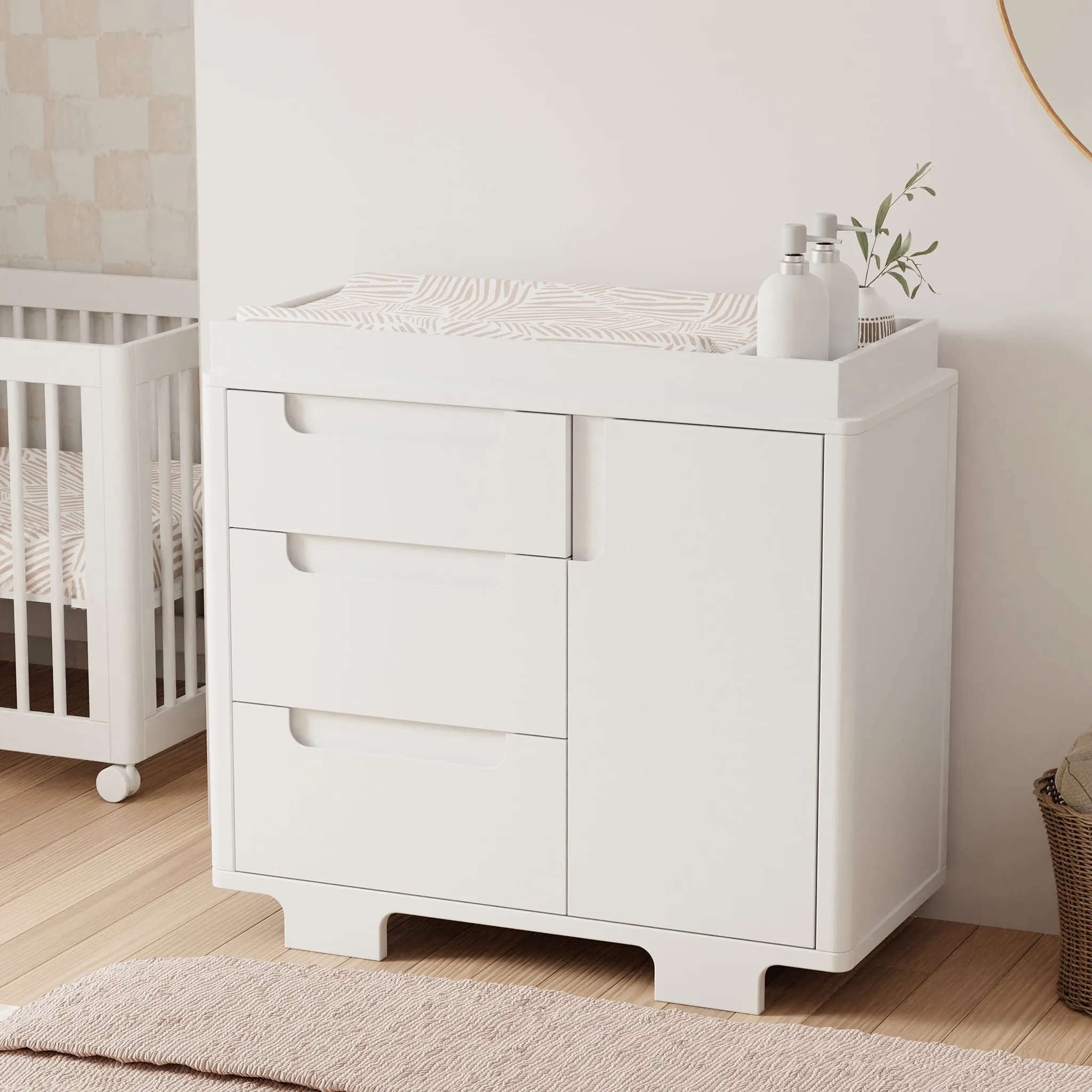 Babyletto Meuble à Langer 3-Tiroirs Yuzu - Blanc