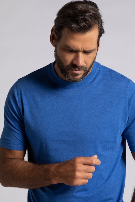 T-Shirt, Basic, Rundhals, gekämmte Baumwolle, bis 8XL