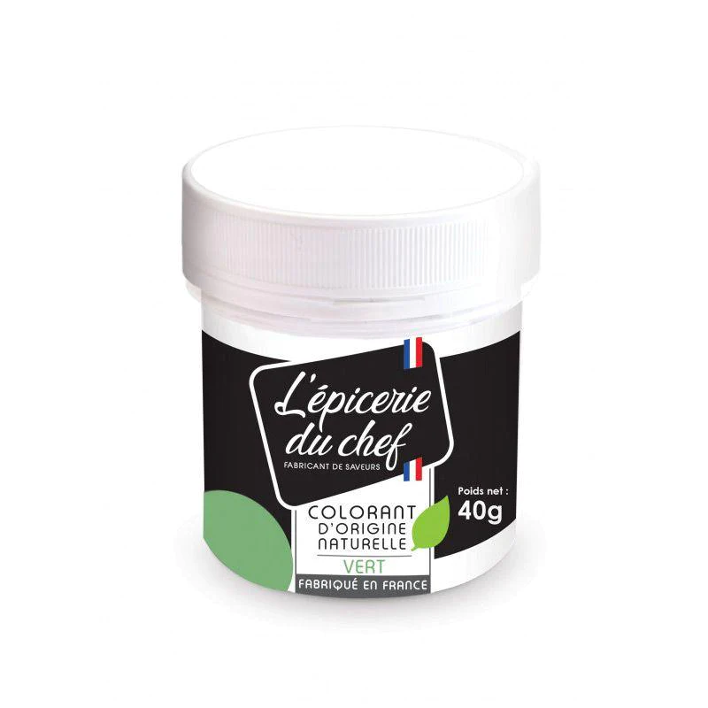 Colorant alimentaire d'origine naturelle Vert 40 g Scrapcooking