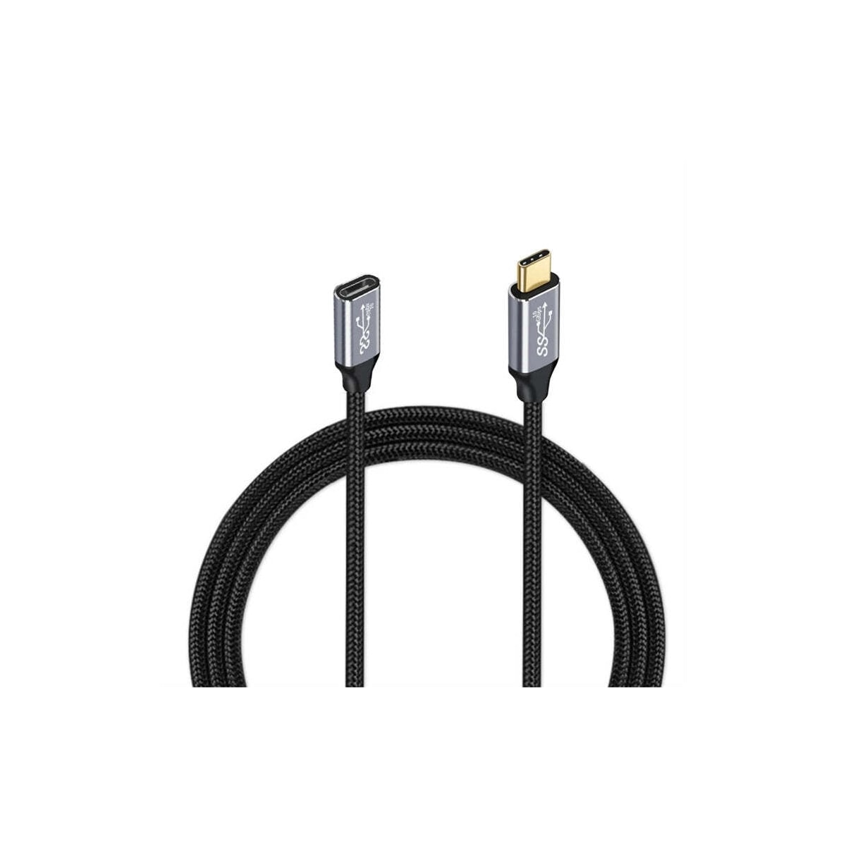NÖRDIC 3m USB3.2 SuperSpeed ​​​​USB 5Gbps USB-C til C skjøtekabel med strømforsyning 60W og 4K60Hz video