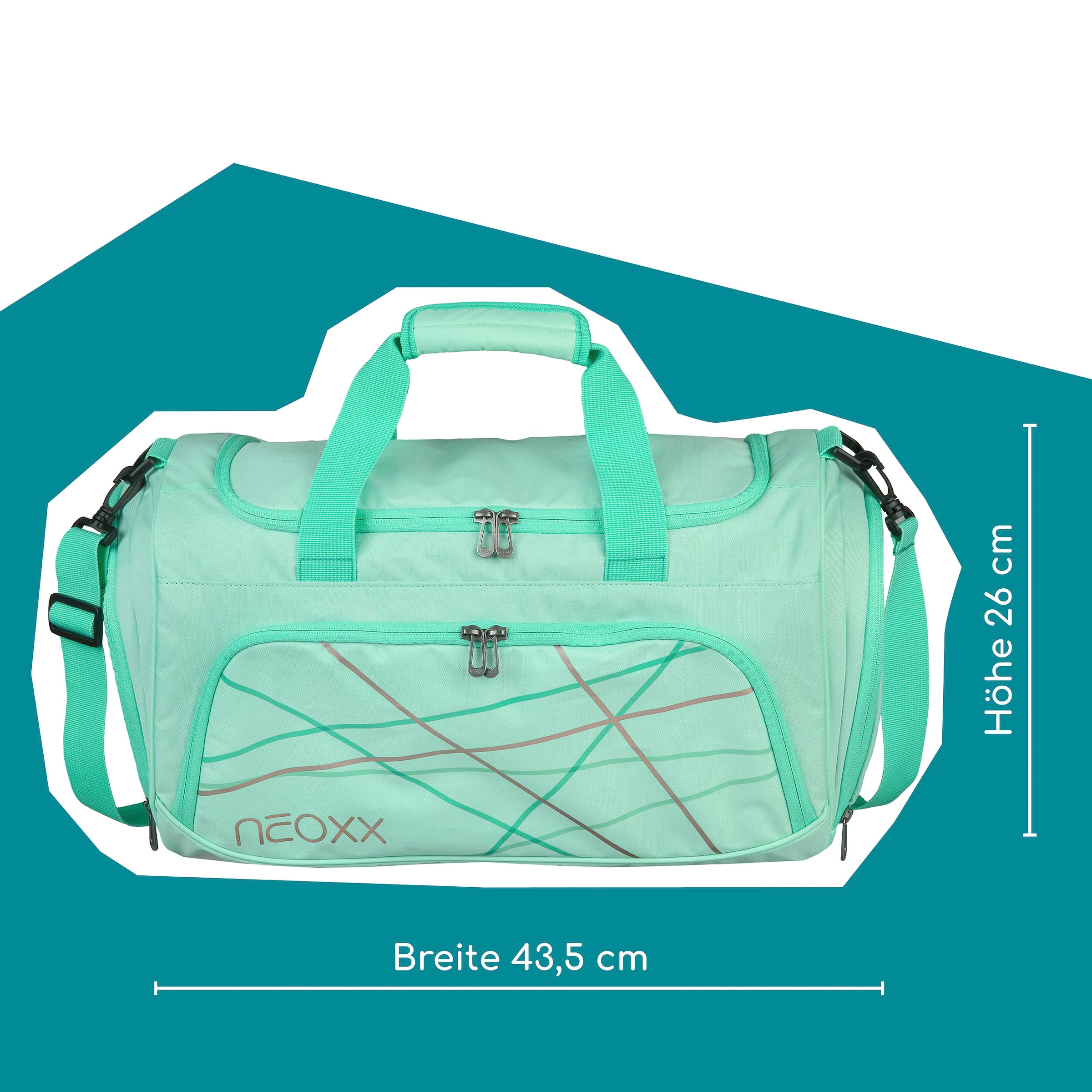 neoxx Sporttasche »Move, Mint To Be« teilweise aus recyceltem Material