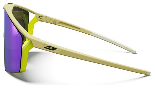 Lunettes Julbo Edge Spectron 3 Marron Clair Mat/Jaune Fluo