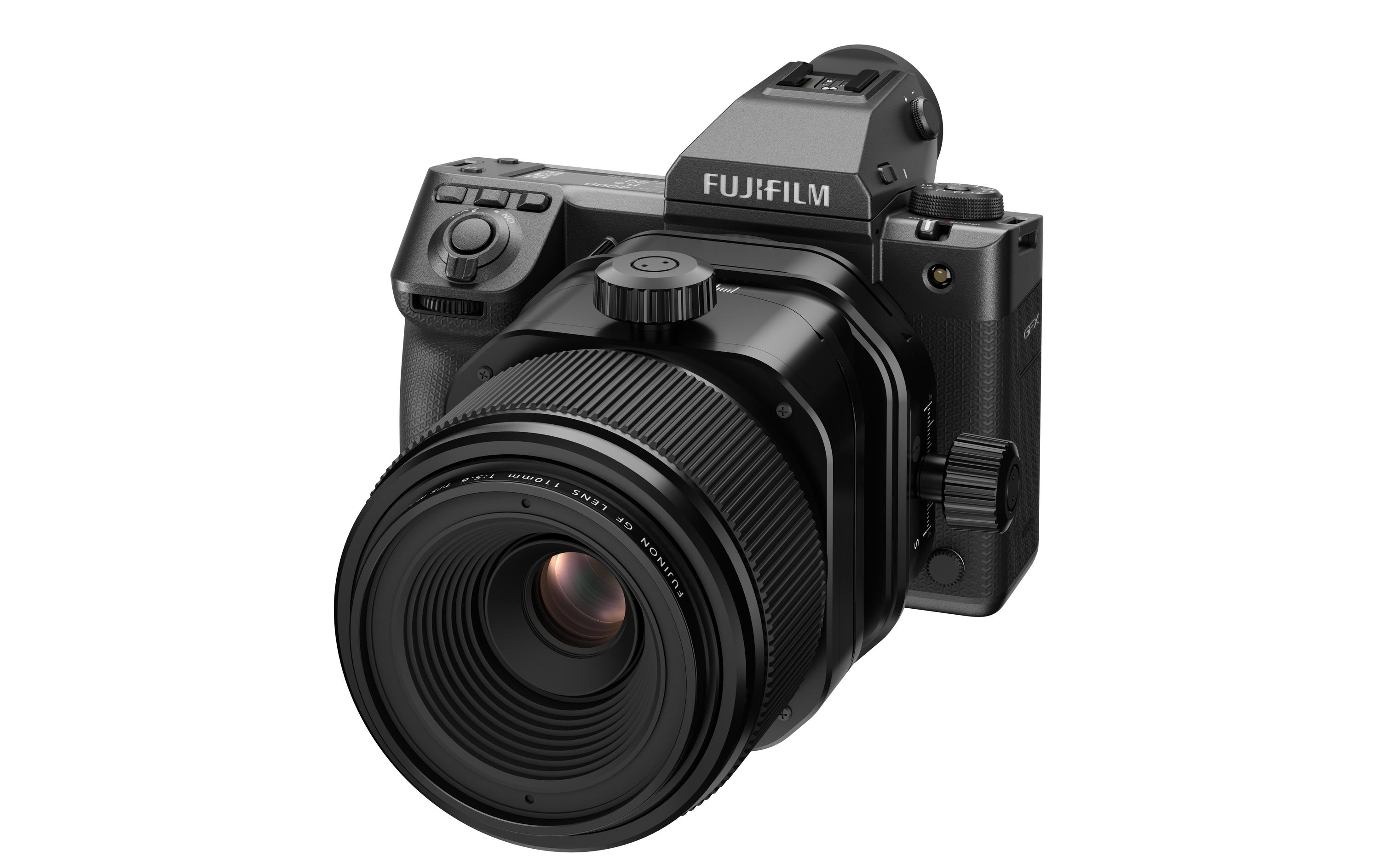 Festbrennweite FUJINON GF 110mm F5.6 T/S Macro – G-Mount<br>Mittleres Tele-Objektiv mit einer Brennweite von 110 mm (äquivalent zu 87 mm KB)