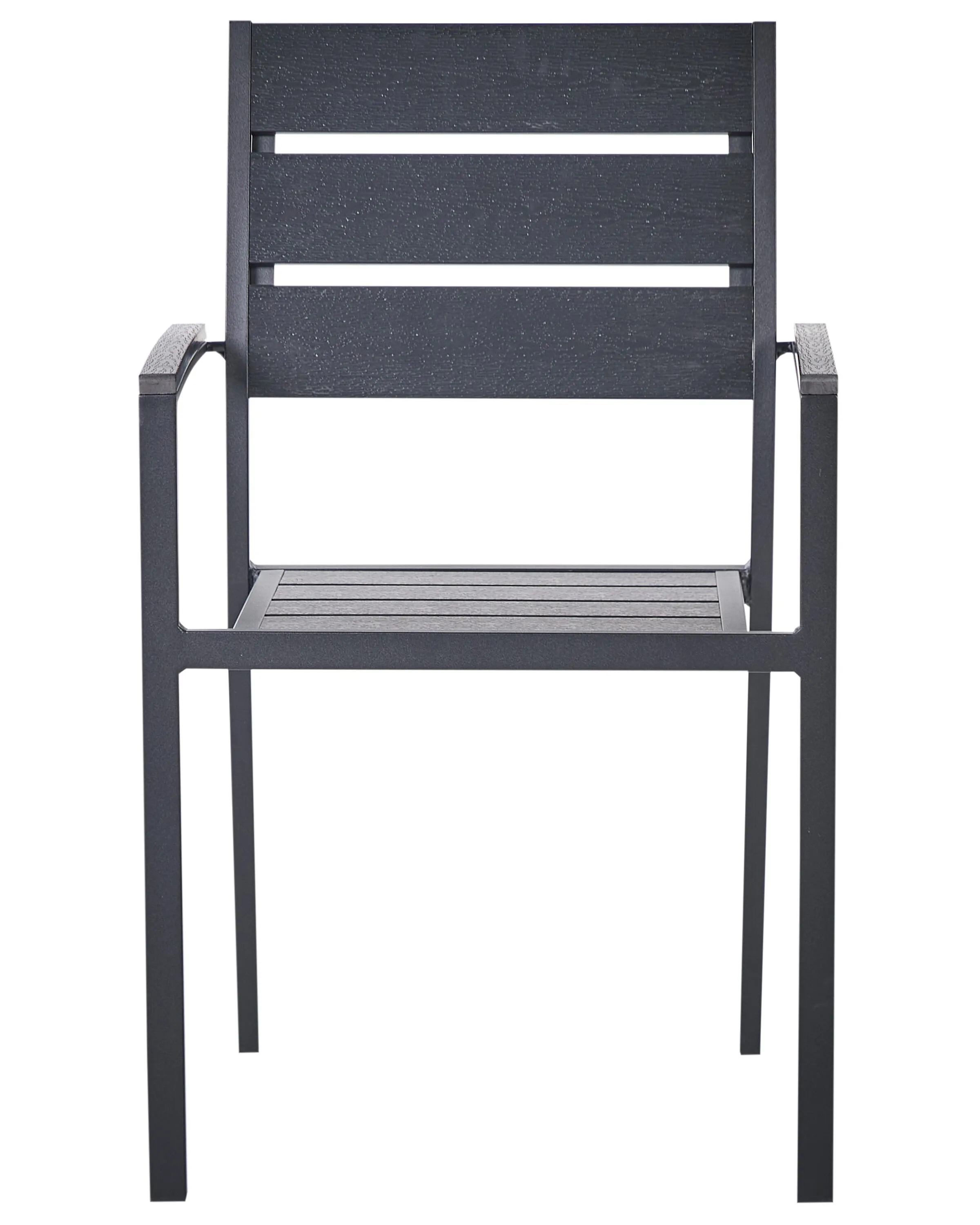 Set van 6 tuinstoelen VERNIO Zwart