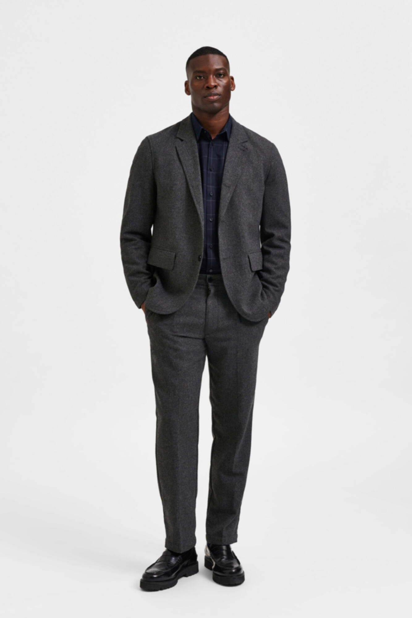 Blazer masculino sustentável - Cinza