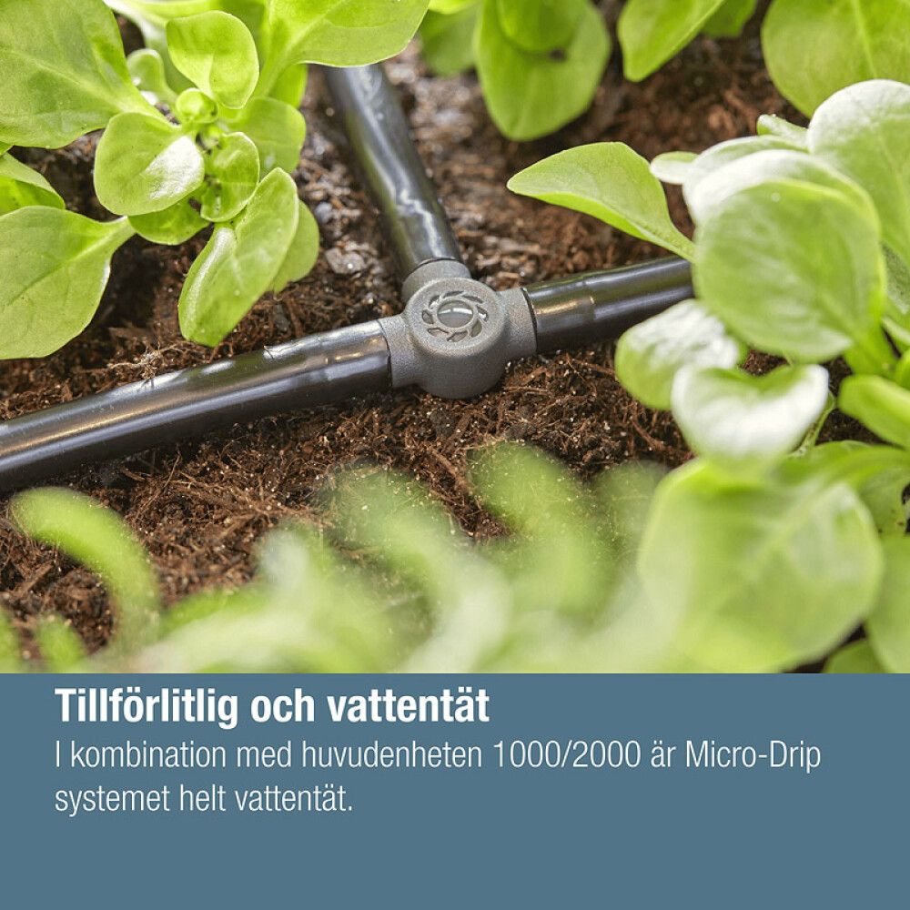 T-KOBLING GARDENA MICRO-DRIP-SYSTEM 3/16