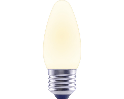 FLAIR LED kaarslamp, dimbaar, C35 E27/4W (40W), 470 lm, 2700 K, warm wit, mat