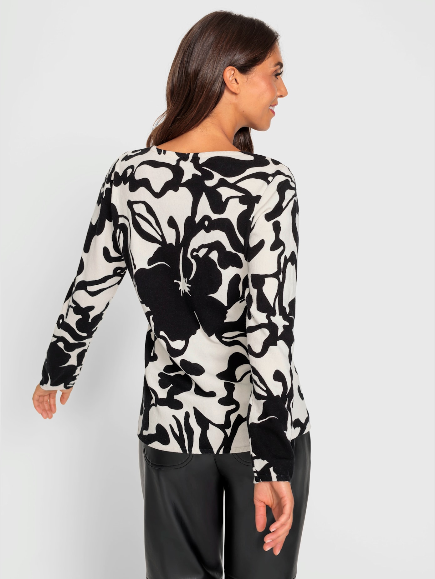 Pull imprimé imprimé floral