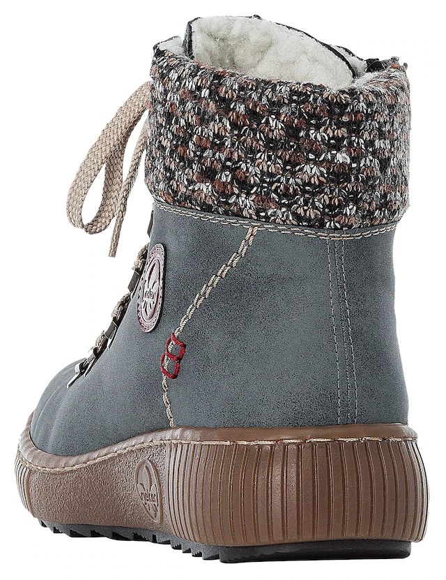 Rieker Winterboots  , Winterstiefelette, Schnürboots, Outdoorboots mit Warmfutter