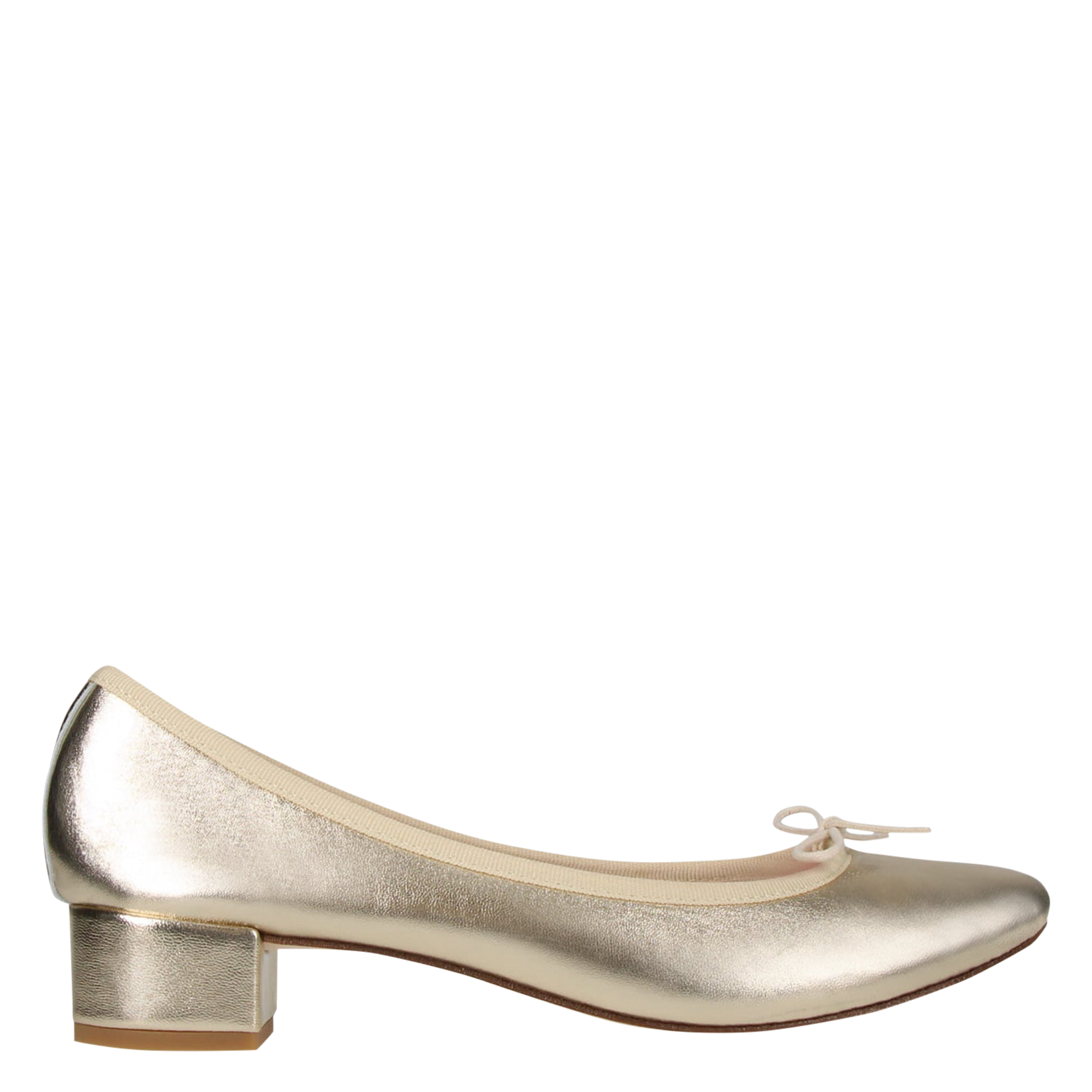 CAMILLE - Mules en cuir | Doré