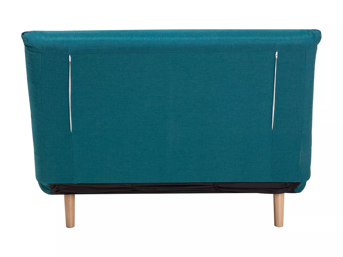 Banquette convertible 1 place en tissu bleu SETTEN