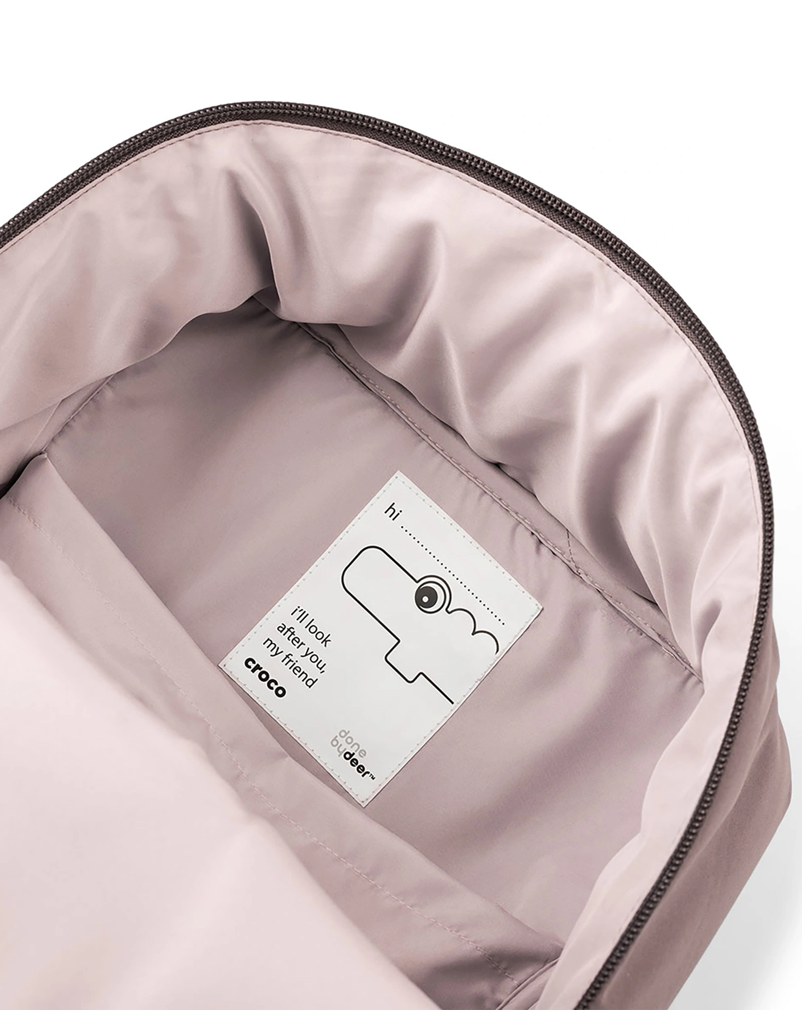 Kinderrucksack CROCO (32x25x12) gesteppt in rosa