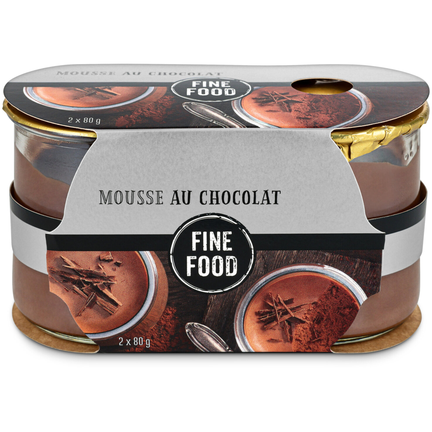 Fine Food Mousse au chocolat 2x80g