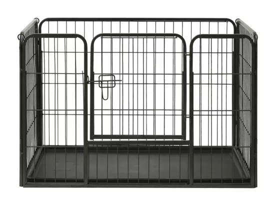Parc pour chiots acier noire 91.5 x 59 x 61 cm 02_0000570
