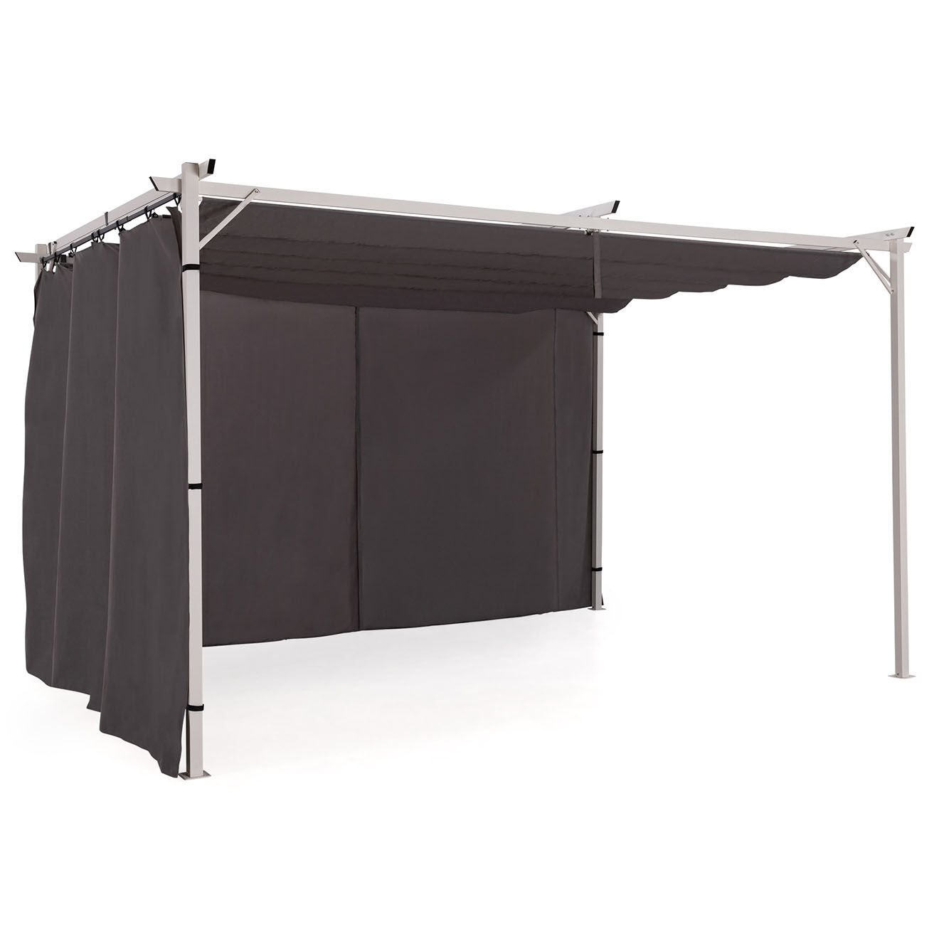 Pratik Garden Rideau Universel pour Pergola Izifix 4M gris - 290x215 cm