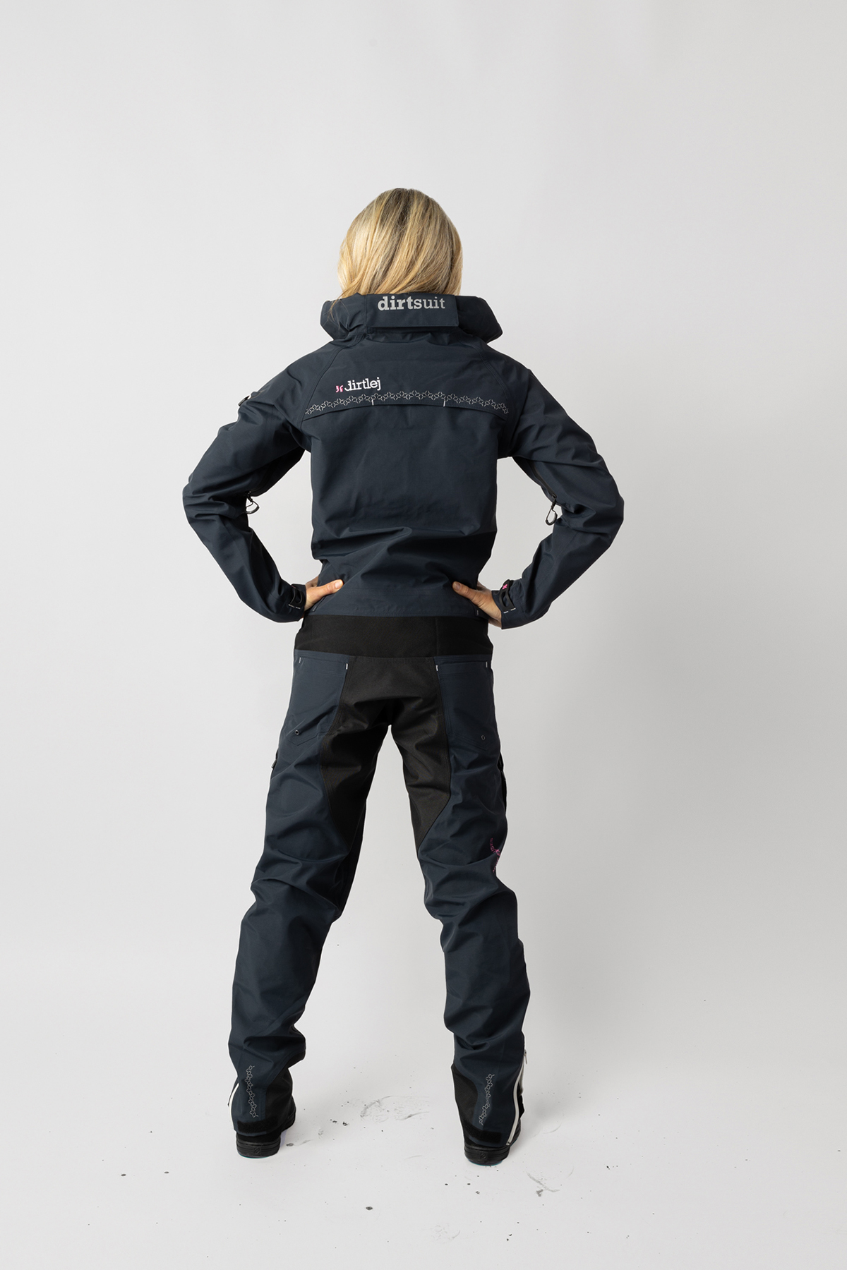 Dirtlej Dirtsuit Core Edition heldragt med lange ben til kvinder mørkeblå