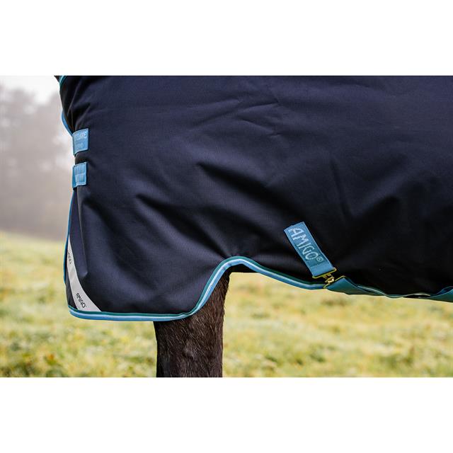 Deken Horseware Amigo Bravo 1200D 50gr Donkerblauw-turquoise