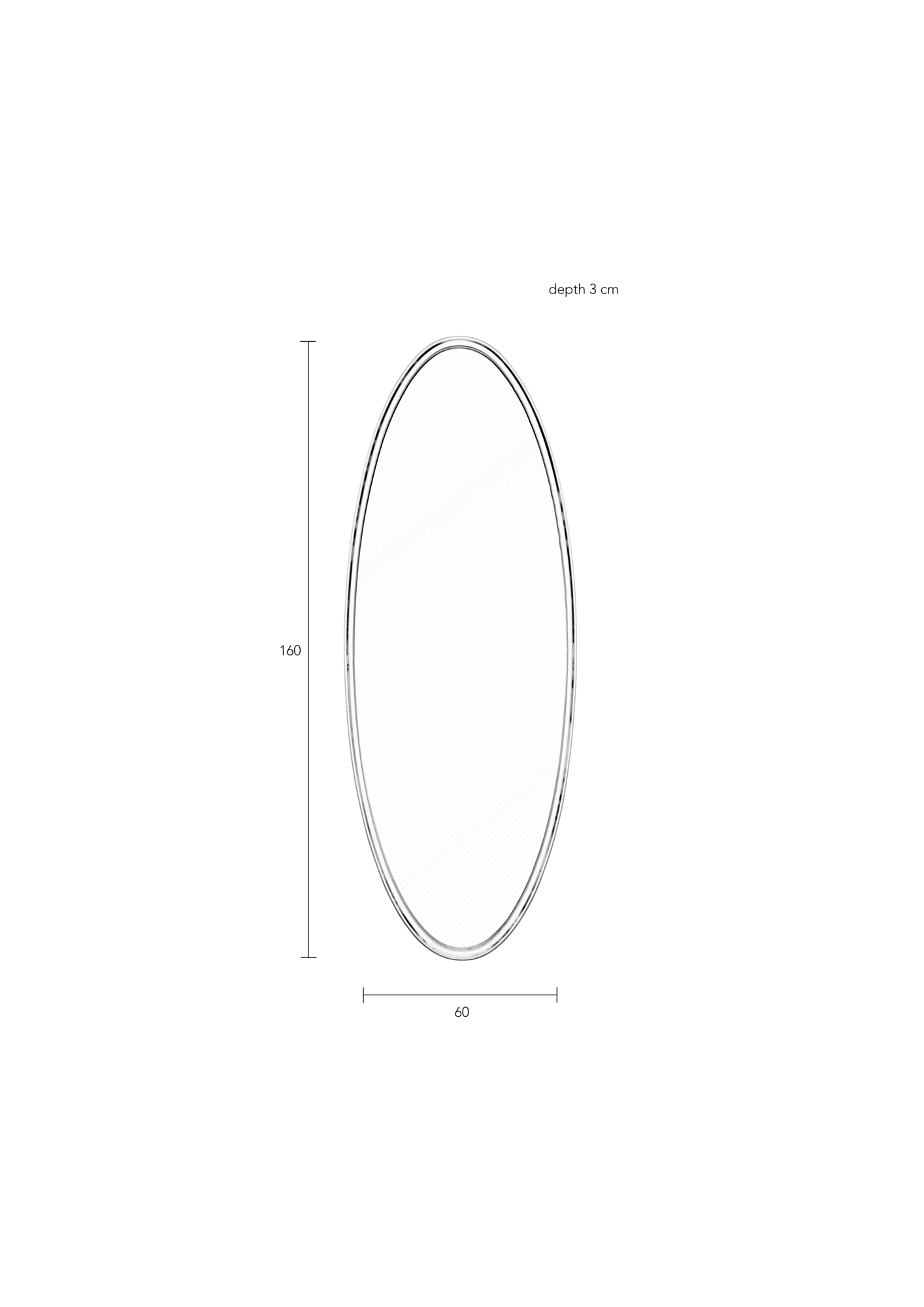 Rein Living spiegel Miya oval L Rein Living Miya Oval L Spiegel