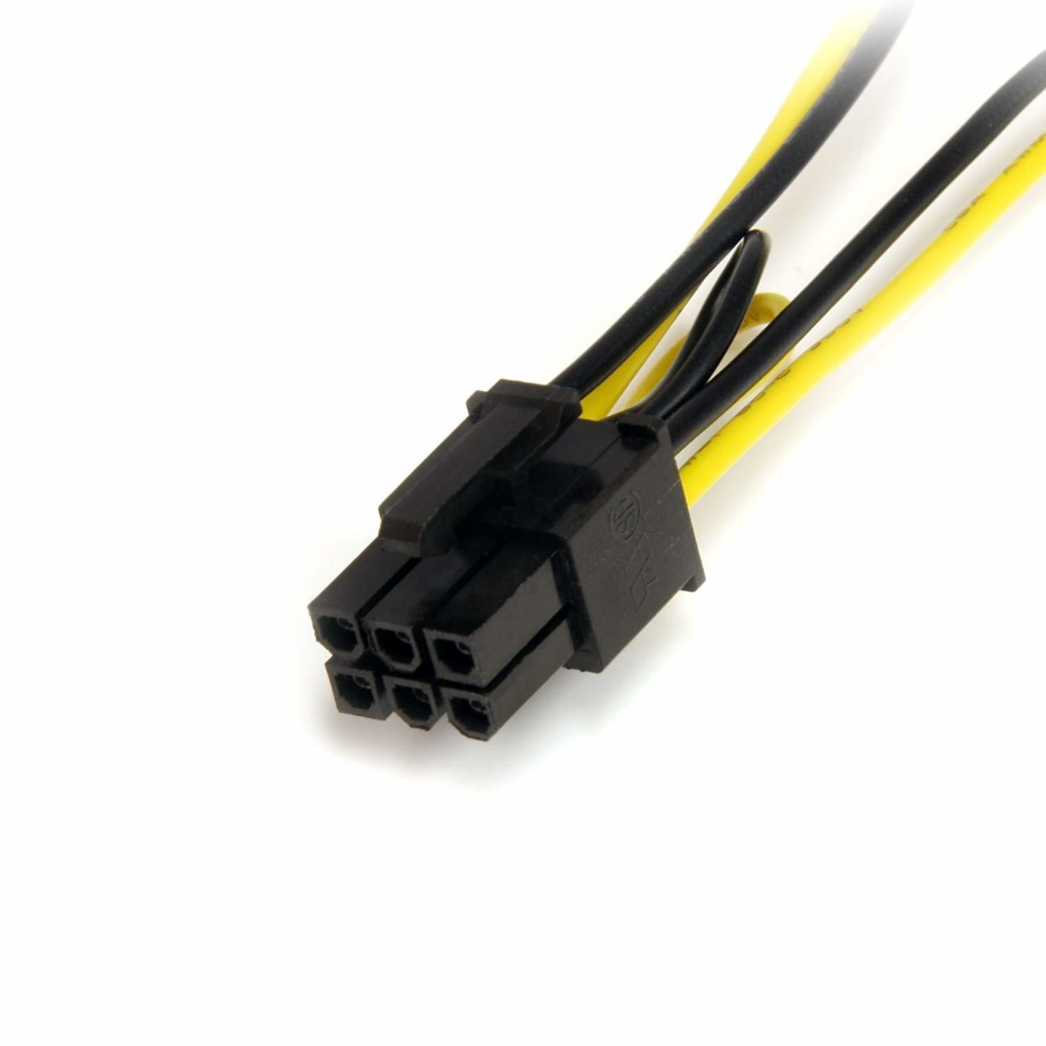 StarTech.com Câble adaptateur d'alimentation SATA vers carte vidéo PCI Express 8 broches de 15 cm