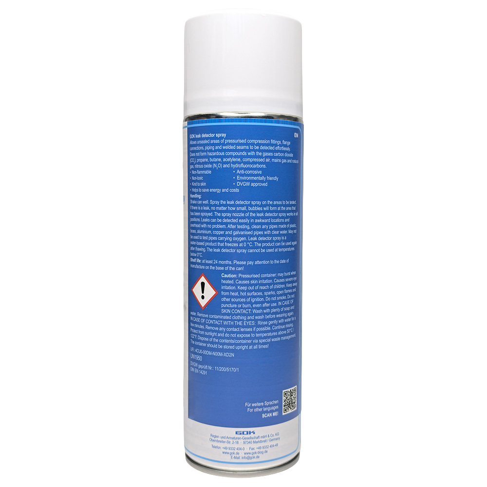 Spray Detecteur de fuite de gaz 400 ML GOK
