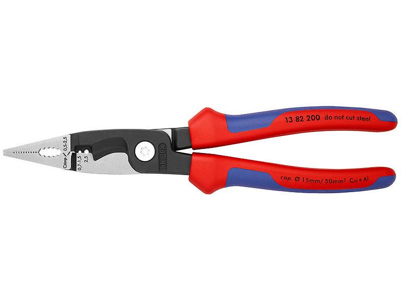 Knipex Elektro-Installtionszange 200 mm Multifunktionszange für die Elektroinstallation