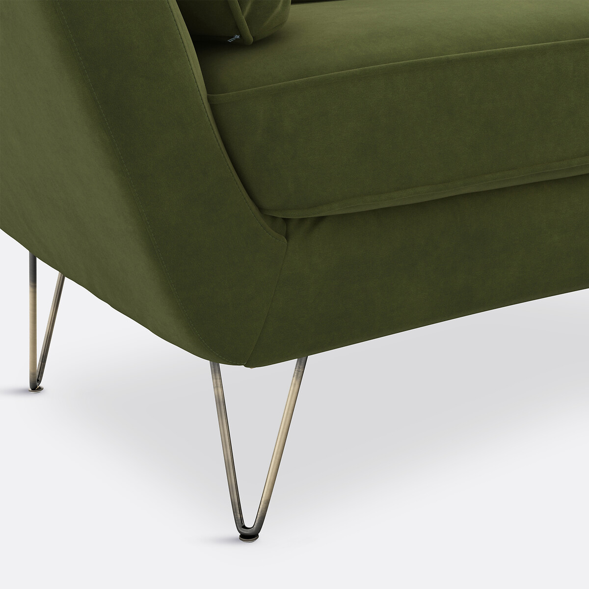 LA REDOUTE INTERIEURS<br>Poltrona XL em fluweel Topim