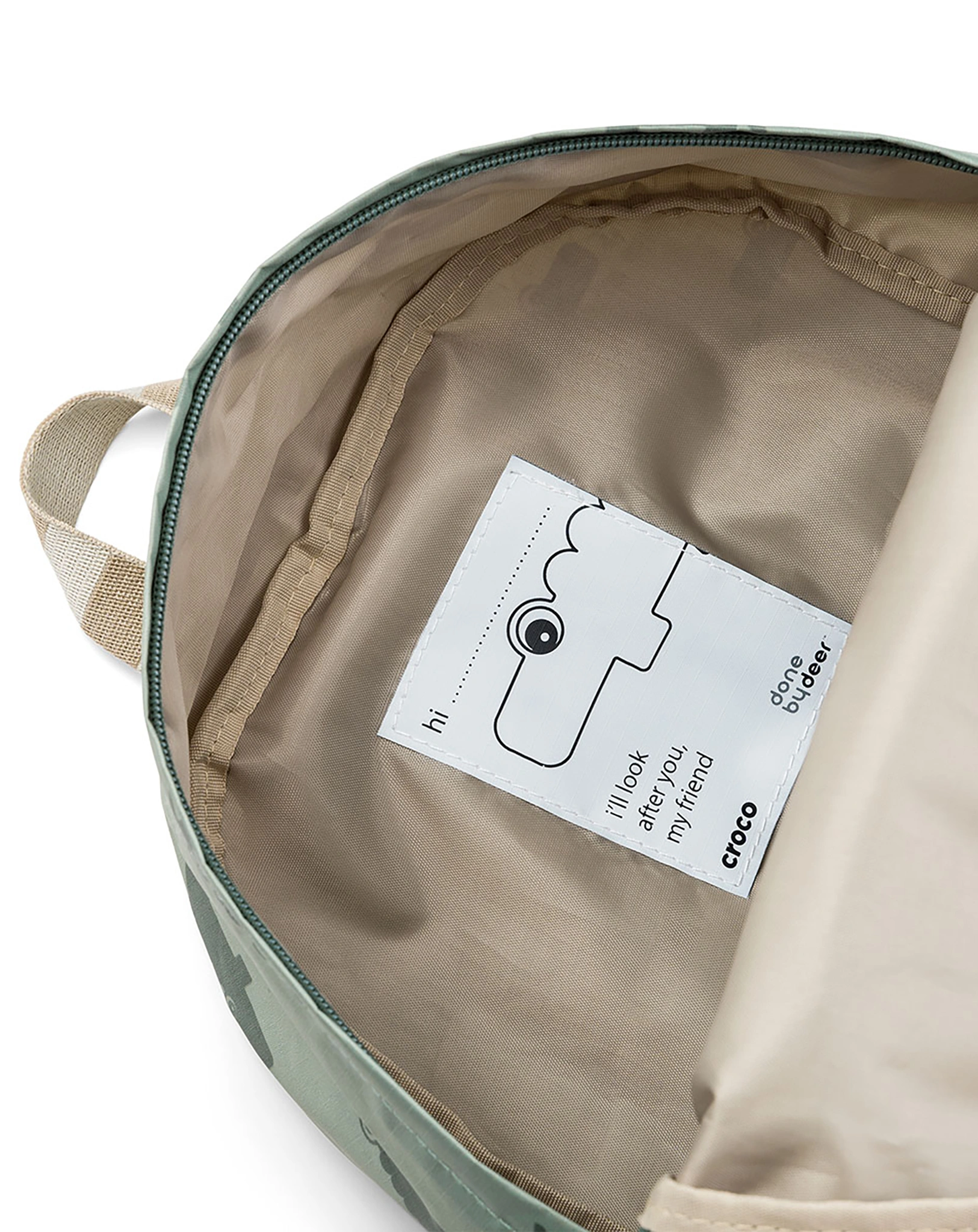 Kinderrucksack CROCO (29x16x31) in grün