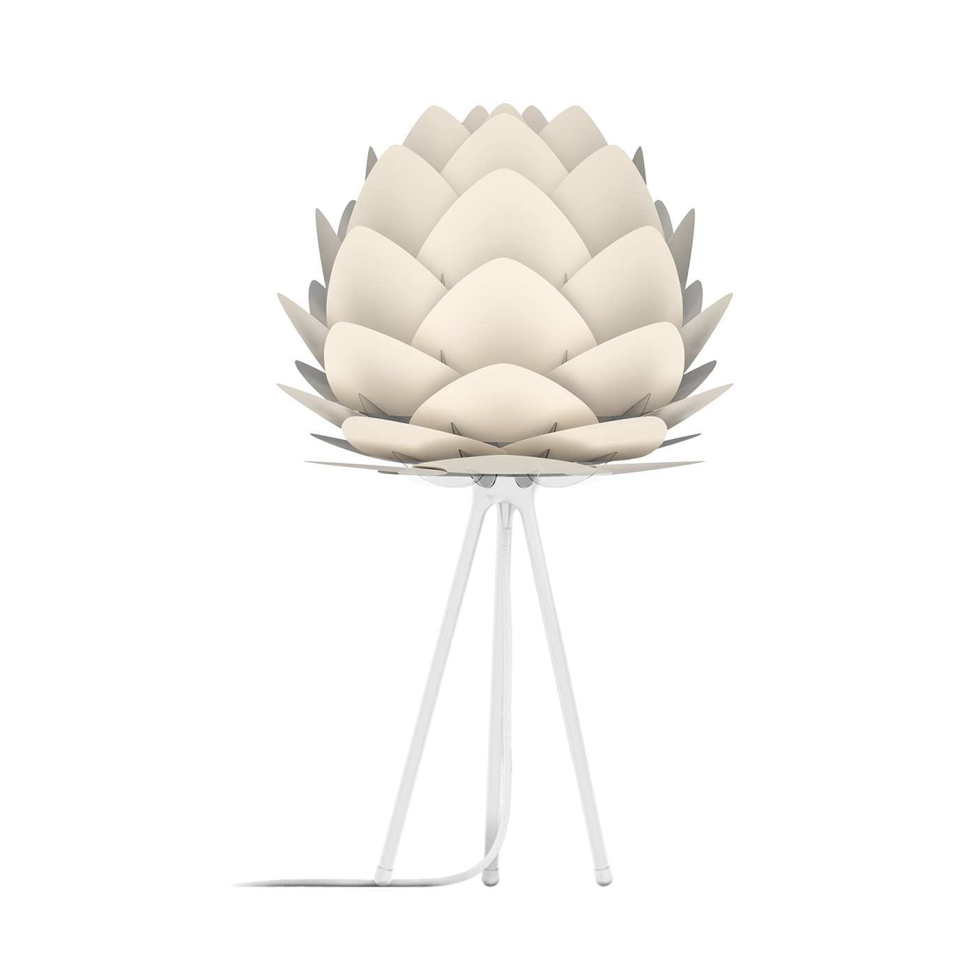 Lampenkap Aluvia medium Pearl white