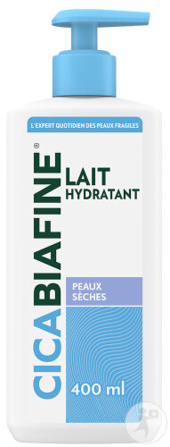 Cicabiafine Lait Corporel Hydratant Quotidien Peaux Sèches Flacon Pompe 400ml
