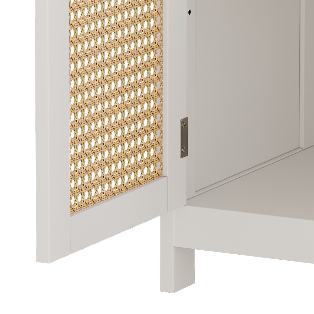 Vicco Waschtischunterschrank Rosario 60 x 60 cm, Weiß, 2 Türen, 1 Ablage, Badezimmer, modern