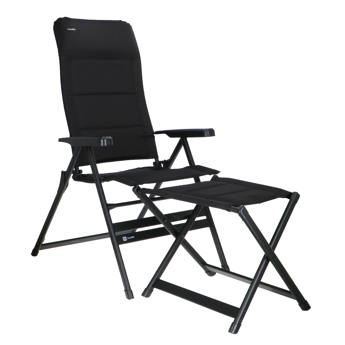 Travellife Festo XL set van 2 standenstoelen - Graphite Black