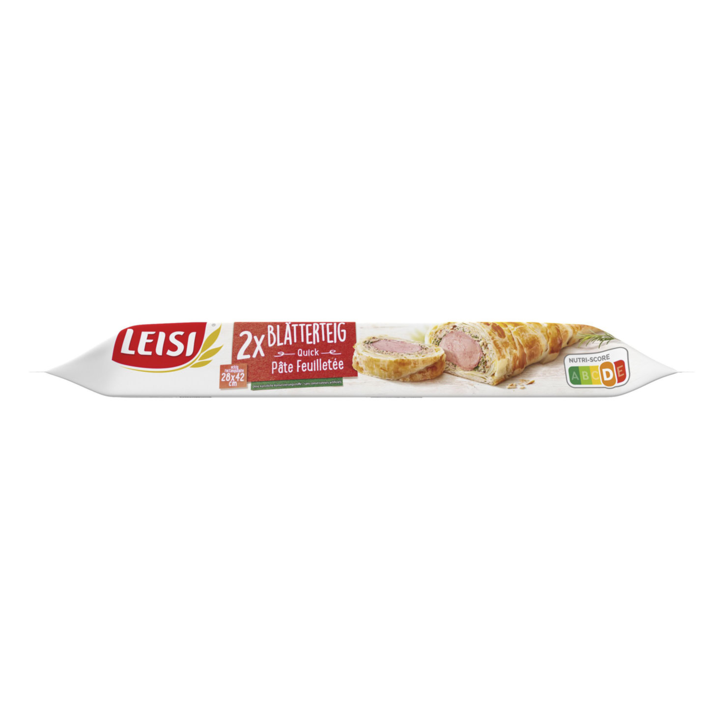 Leisi Blätterteig eckig ausgewallt 28x42cm -