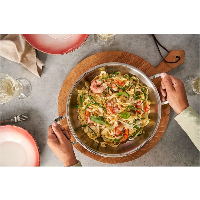 Fissler Original-Profi Collection® Servierpfanne 24cm mit Novogrill® + Deckel